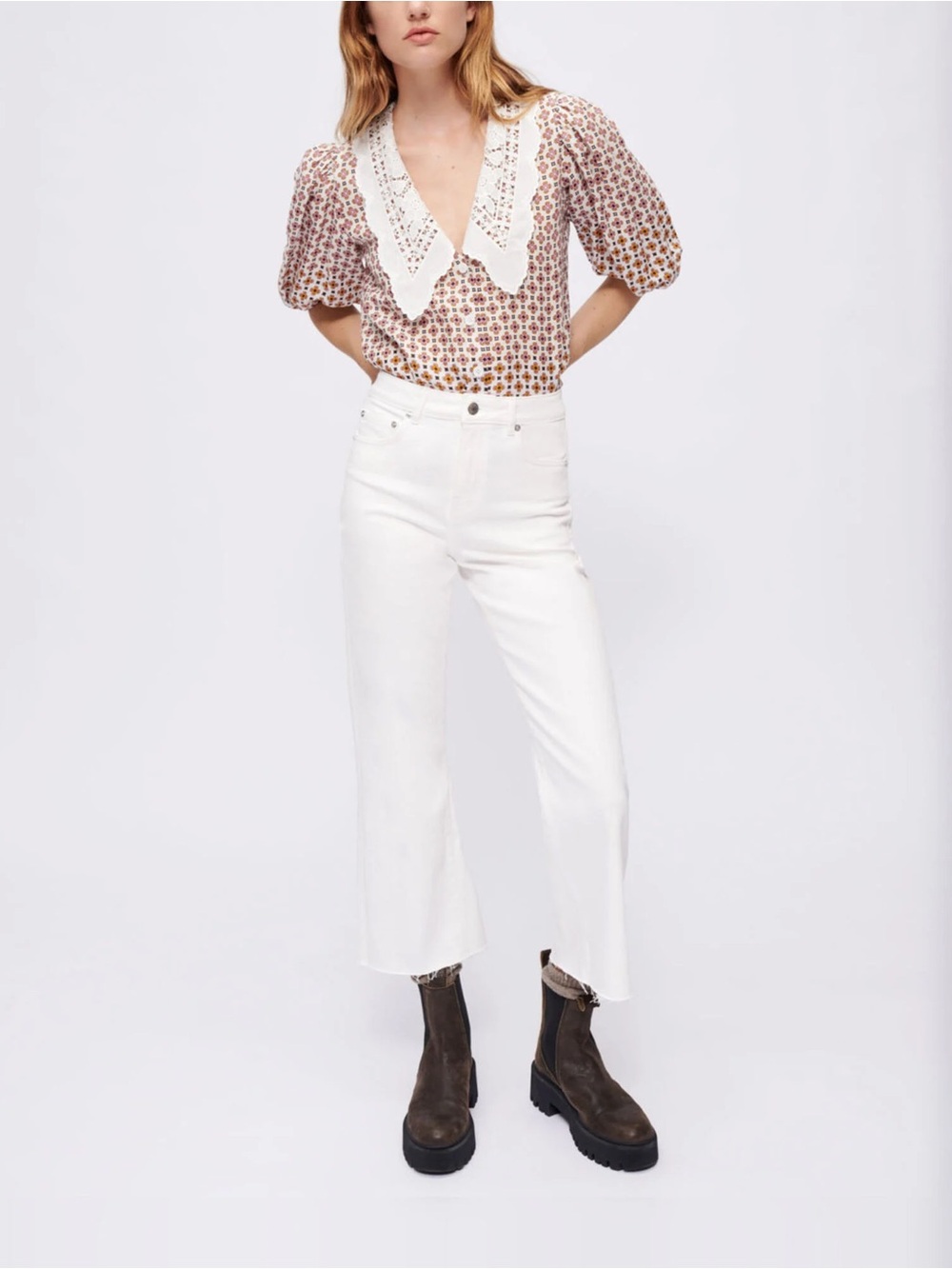 Maje • Straight White Jeans